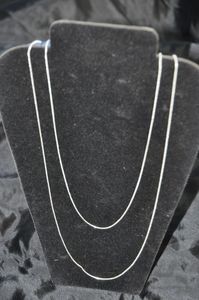 lot 40 image: Two (2) Rope Silver Necklaces Stamped 925