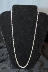 lot 16 image: Rope Necklace Stamped 925