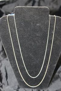 lot 61 image: Two (2) Silver Necklaces Stamped 925 24 & 26