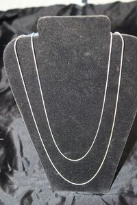 lot 62 image: Two (2) Silver Necklaces Stamped 925 24 & 26