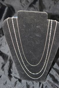 lot 70 image: Three (3) Necklaces 26 and 18 and a 26 Stamped 925