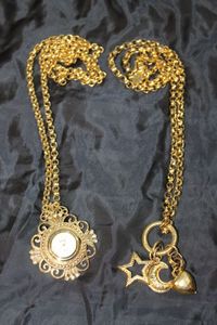 lot 85 image: Anne Klein Necklaces with Pendants, Watch and Moon and Stars