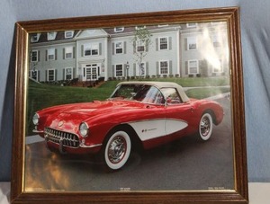 lot 114 image: Corvette Wall Art 1988 Photo Print of  Corvette