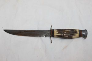 lot 117 image: Vintage Monarch Fixed Blade Hunting Knife 2131 Made in Japan