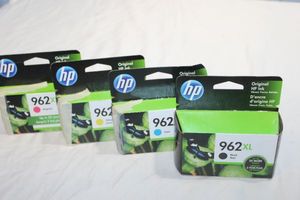 lot 132 image: Unused HP Printer ink Cartages 962XL Black and Multi Colors