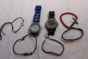 lot 135 image: Two (2) Fashion Watches and Selection of Bracelets