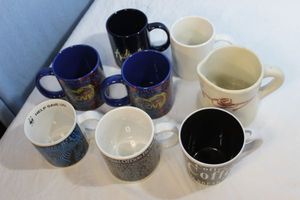 lot 172 image: Variety of Coffee Cups and Creamer Pitcher