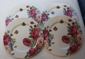 lot 182 image: Four (4) Gracie China Dessert Plates