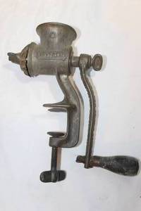 lot 221 image: Vintage Meat Grinder