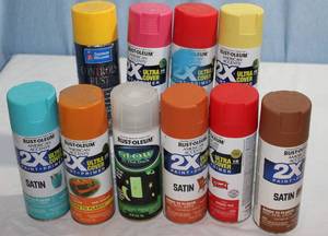 lot 223 image: Selection of Spray Paints These are at least Half a Can or More