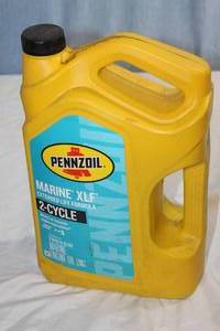 lot 226 image: Almost Full Gallon of Marine 2 cycle Oil