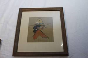 lot 236 image: Framed Gerda Christopperson Pastel Drawing Signed, Authenticity Unknown