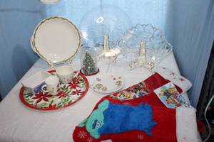 lot 247 image: Christmas Kitchenware and Dcor, Three (3) Stockings