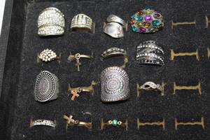 lot 264 image: Womens Rings in a Variety of Sized Three (3) are 10kt Gold Filled