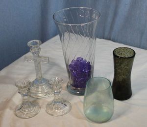 lot 271 image: Flower Vases and Candle Holders