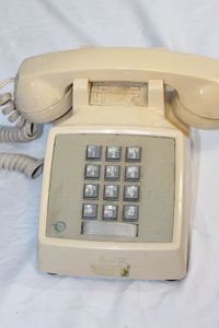 lot 281 image: Vintage Land Line Push Button Telephone