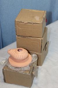 lot 288 image: Four (4) Terracatta Oil Burners
