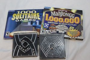 lot 291 image: Amjong CD, A Solitare CD for PC Along with Two (2) BrainCoordination Games