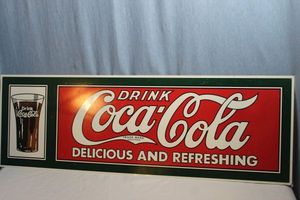 lot 353 image: Vintage Coca Cola Sign