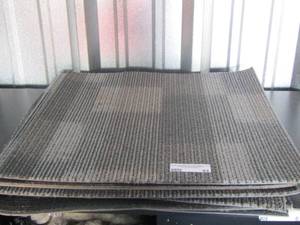 lot 44 image: 8 carpets squares with rubber backing, good for outdoor use size 2020