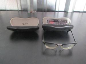 lot 49 image: Pair of Ray Band glasses with two cases