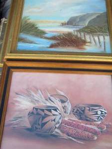 lot 72 image: Hellon Elloege ocean painting 2327, Renbergen AWA painting 2319
