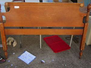 lot 110 image: Vintage full size wooden HB