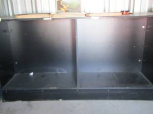 lot 140 image: BLACK DISPLAY CASE  70 X 38 X 20