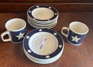 lot 138 image: Totally today Texas star cups and saucers