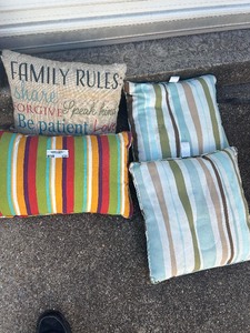 lot 131 image: throw pillows qty 4