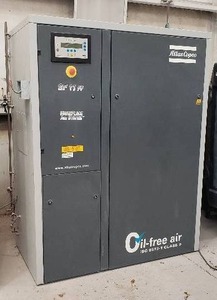 lot 9 image: Atlas Copco SF 11 Workplace Oil-Free Workplace Air Compressor System.  See Description for more information.