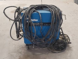 lot 13 image: Millermatic 200 Welder Complete Welding Setup w Cart