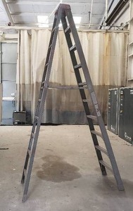 lot 16 image: Ridgid 10 ft 300lb Max Capacity Heavy Duty Fiberglass Ladder