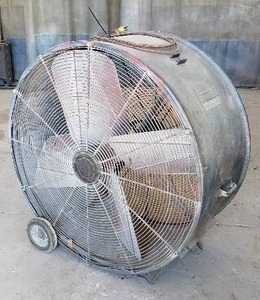 lot 19 image: TempaCure Rolling Shop Fan, Model TPC-42 42