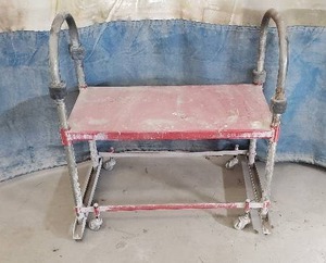 lot 31 image: Rolling Pressure Lock Bench & Step Stool