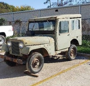 lot 34 image: 1959 Jeep Willys w Koenig Iron Works Steel Top.  Owner States Vehicle Runs, See Description for more information