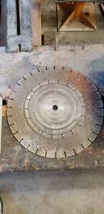 lot 106 image: Lot of 2 Diamond Concrete Blades, Both have a lot of diamond blade left