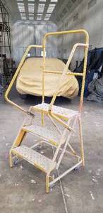 lot 153 image: 3 Step Rolling Safety Ladder