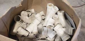lot 192 image: Large Quantity of 3 to 5 PVC Fittings