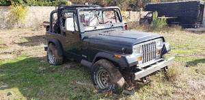 lot 125 image: 1992 Jeep Wrangler w Straight 6 cyl Engine. Has title. See Description for more information.