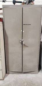 lot 290 image: Industrial Metal Shelf.  Contents not included