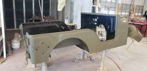 lot 95 image: Jeep CJ5 Body w Hood and Fenders