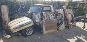 lot 119 image: 1966 Chevrolet C10 Step Side w Lots of Body Parts.  See Description for more information.