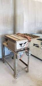 lot 369 image: Vintage Craftsman Table Saw w Stand & 12 HP Motor