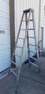lot 371 image: Werner 8 Fiberglass Ladder