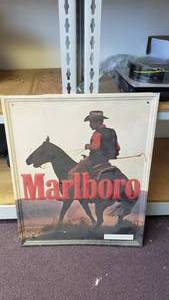 lot 402 image: Marlboro Metal Sign 18 x 24