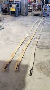 lot 329 image: Lot of 3 Heavy Duty 20ft 8,000 Nylon Tow Straps