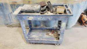 lot 414 image: Rolling Shop Cart w Contents Included