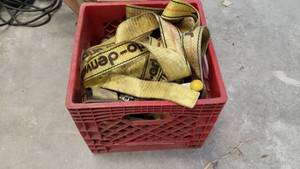 lot 418 image: Large Lot of Heavy Duty Ratchet Straps.  6 Sets