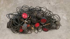 lot 425 image: Large Lot of Wired Tow Light Sets.  At least 9 full sets